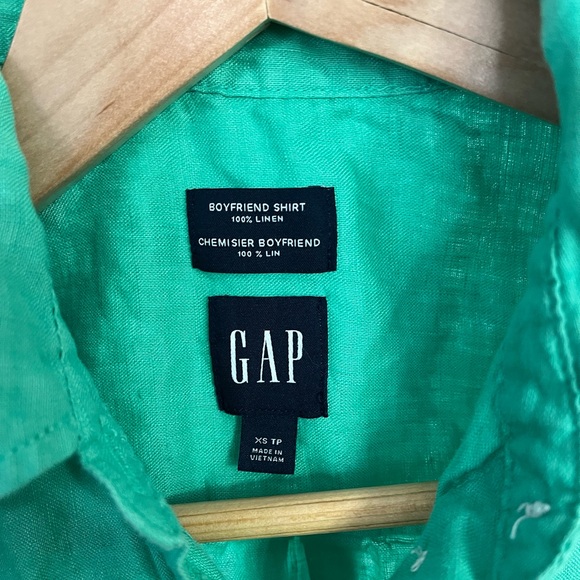 Gap 100% Linen Boyfriend Shirt - Picture 3 of 4
